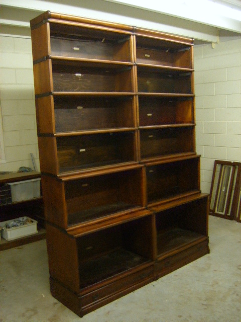 Dubbele stapel mahonie Globe Wernicke 3