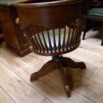 Eiken antieke bureaustoel circa 1900 1