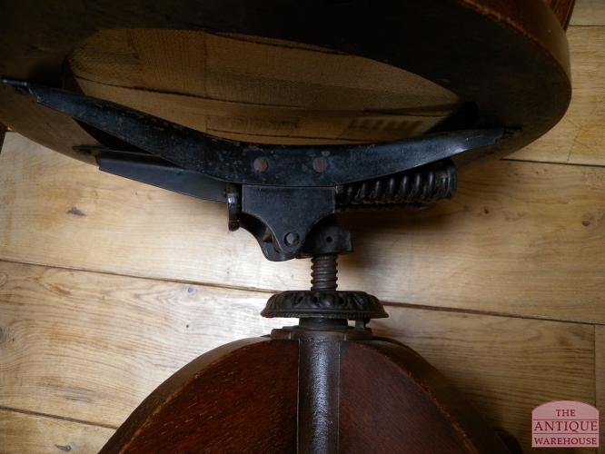 Eiken antieke bureaustoel circa 1900 2