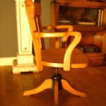 Eiken antieke bureaustoel 1