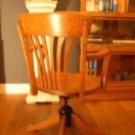 Eiken antieke bureaustoel 2