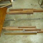 eiken antieke Engelse coulissen tafel 3