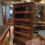 Eiken antieke Globe Wernicke boekenkast 2