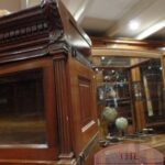 Eiken antieke Globe Wernicke boekenkast 3