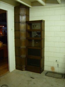 eiken Globe Wernicke hoekkast