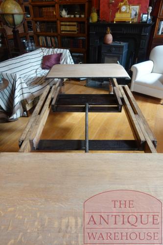 antieke eikenhouten coulissentafel 3