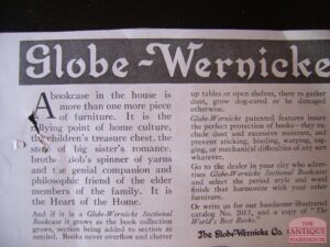 globe wernicke advertenties