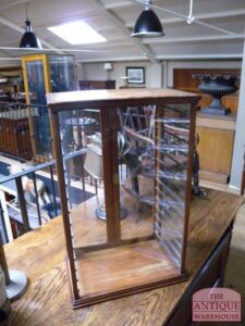 kleine antieke mahonie vitrine, VERKOCHT