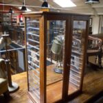 kleine antieke mahonie vitrine 2