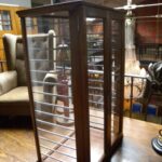 kleine antieke mahonie vitrine 3