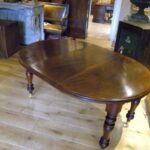 kleine ronde mahonie tafel 1