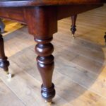 kleine ronde mahonie tafel 3