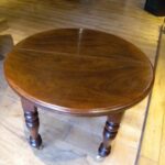 kleine ronde mahonie tafel 4