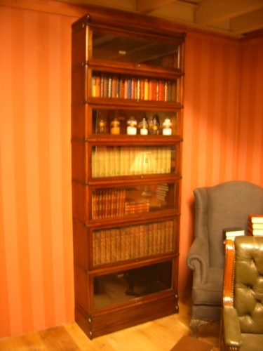 Mahonie Globe Wernicke boekenkast 3