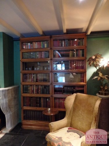 Eiken antieke bibliotheek originele Globe Wernicke boekenkast 2