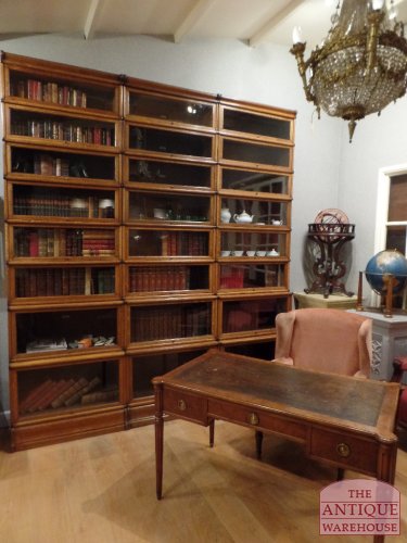 Eiken stapelbare antieke bibliotheek originele Globe Wernicke boekenkast 2