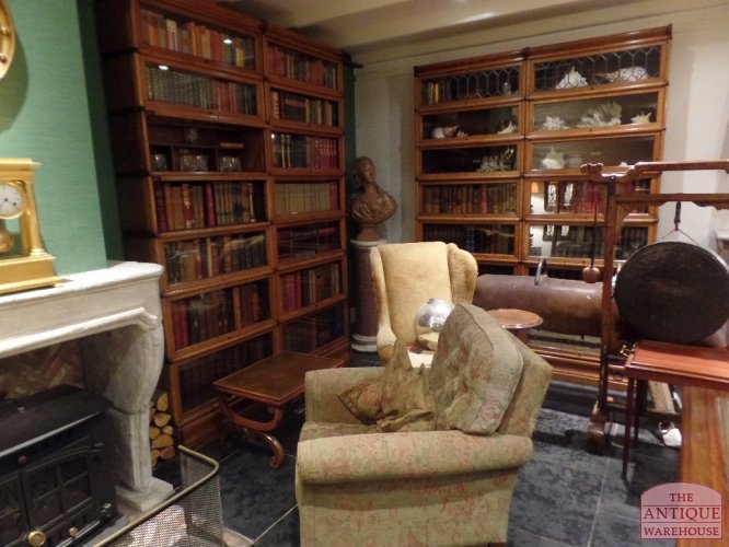 Eiken stapelbare antieke bibliotheek originele Globe Wernicke boekenkast 3