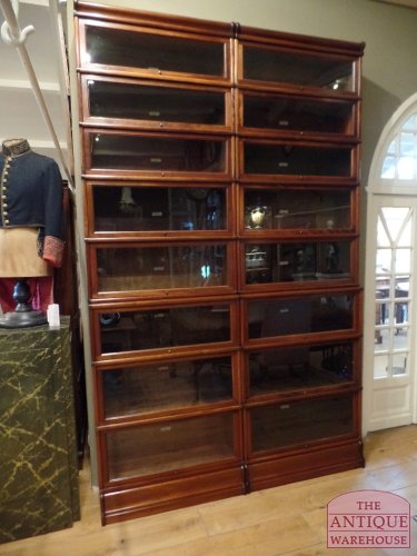 original Antiker Bücherschránke von Globe Wernicke, antieke  mahonie originele stapele Globe Wernicke boekenkast
