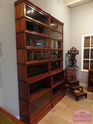 Antieke originele mahonie Globe Wernicke boekenkast 2