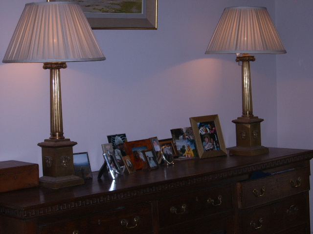 Paar antieke lampen, VERKOCHT