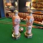 Paar antieke vaas lampen 1