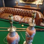 Paar antieke vaas lampen 2