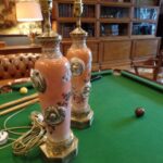 Paar antieke vaas lampen 3