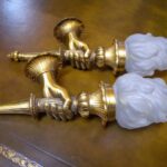 Paar antieke wand lampen 1