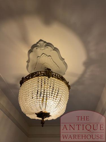 Paar Franse plafonnieres, vuurverguld ca 1900