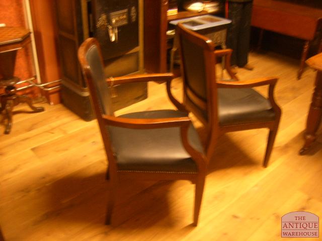 paar mahonie bureaustoelen, VERKOCHT