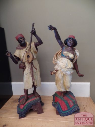 paar muziek spelendeantieke  Arabische beelden