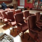 set van 10 antieke stoelen, vergaderstoel, eetkamerstoel 1