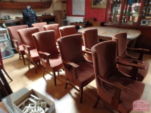 Set van 10 antieke stoelen, vergaderstoel, eetkamerstoel