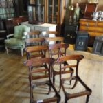 set van acht antieke regency eetkamer stoelen 1