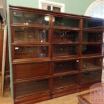 Antieke mahoniehouten stapelbare originele Globe Wernicke boekenkast 1