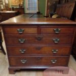 antiek eikenhouten Engels ladekastje 1