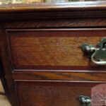 antiek eikenhouten Engels ladekastje 2