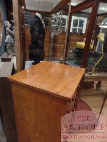 antieke mahoniehouten hoge smalle ladekast 2