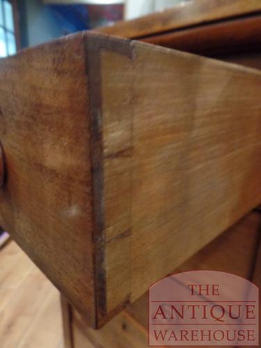 antieke mahoniehouten hoge smalle ladekast 3