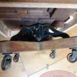 Antieke eikenhouten boekenmolen 3