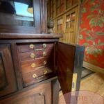 Antieke Engelse boekenkast met schrijfgedeelte 3