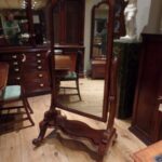 Antieke Engelse mahonie pas spiegel 1