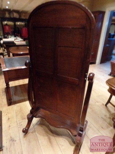 Antieke Engelse mahonie pas spiegel 3