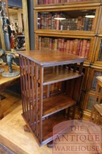 SOLD    antieke Engelse mahoniehouten boekenmolen