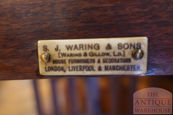 Antieke Engelse mahoniehouten boekenmolen 5