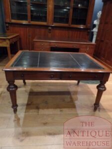 SOLD antieke Engelse mahoniehouten partners schrijftafel