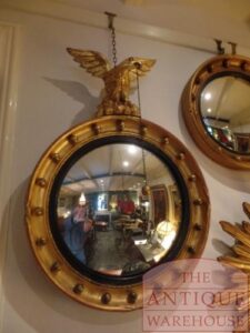 SOLD antieke Engelse Regency butlers spiegel