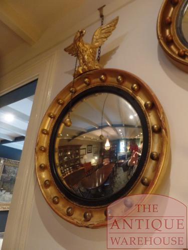Antieke Engelse Regency butlers spiegel 3