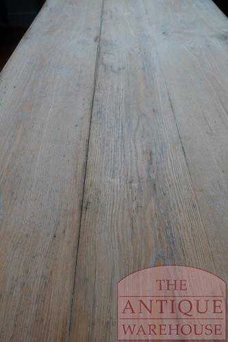 Antieke Franse eikenhouten eettafel 2