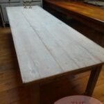 Antieke Franse eikenhouten eettafel 3